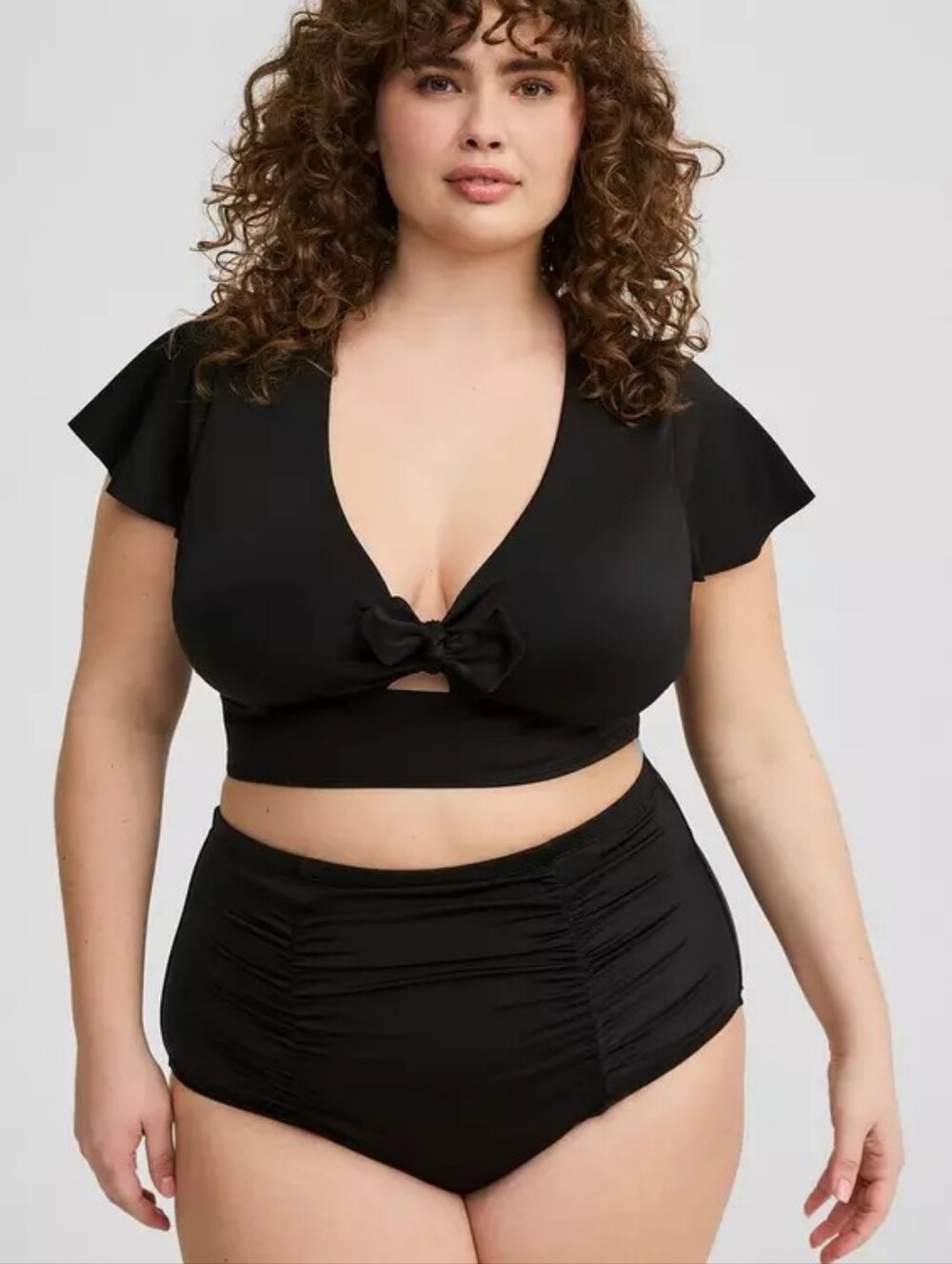 High-Rise Ruched Swim Bottom (B5-2)